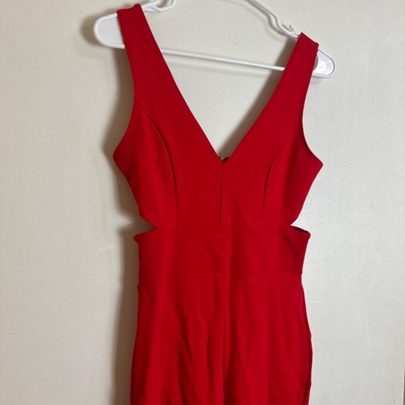 Rolla Coster Red Valentine’s Day Cut Out Jumpsuit Women Size S - Picture 2 of 4